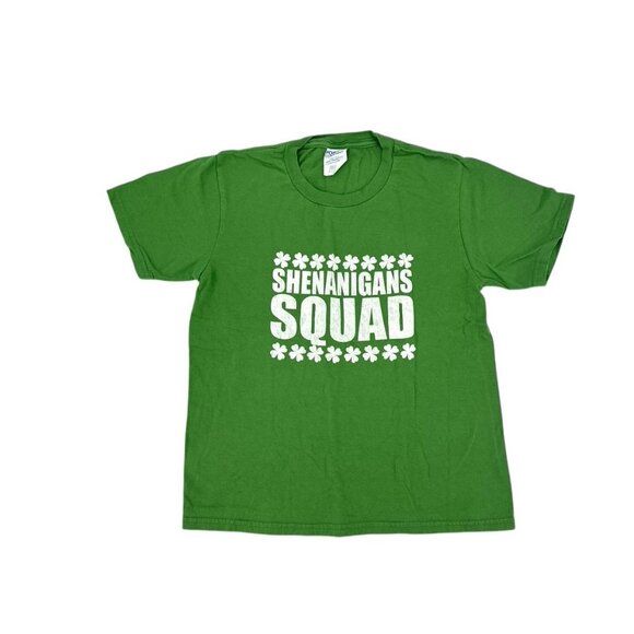 Shenanigans Squad T-Shirt Kids Size 7-8 Irish Green St Patricks Day Tee - Picture 7 of 8